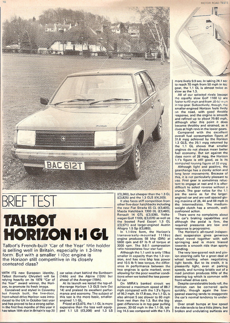 Talbot Horizon 1.1