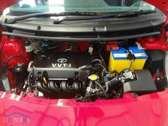 Toyota Yaris NCP91R YRX Red 5 Speed Manual Hatchback