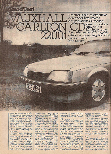 Vauxhall Carlton Mk 2.3 TD Interc.
